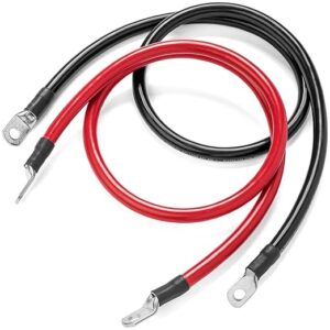 Spartan Power Battery Cable 2 Foot 4 Gauge AWG Wire Set