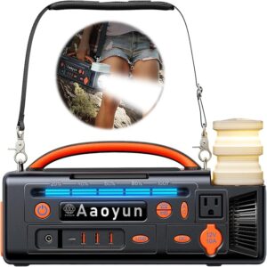 Portable Power Station 300W, 296Wh Solar Generator